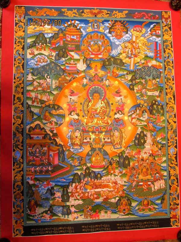 Buddha life thangka