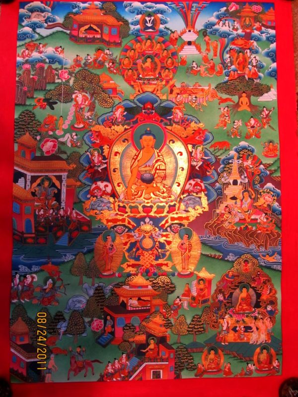 Buddha life thangka